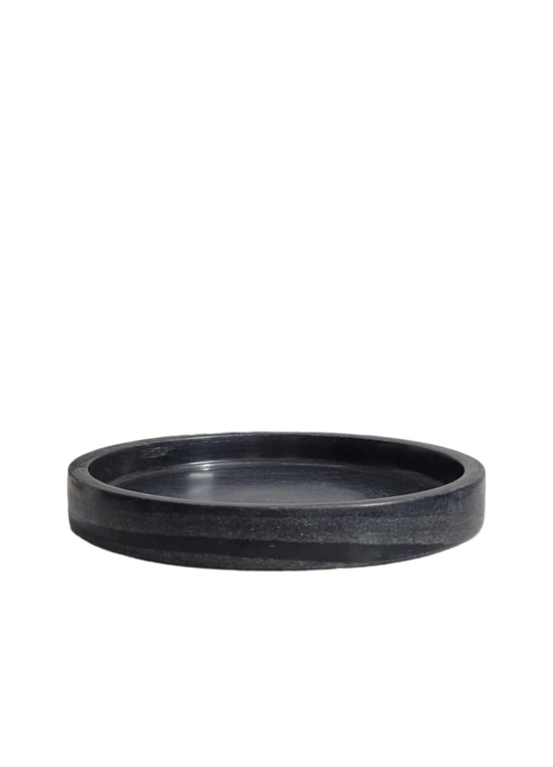 RM Marble Tray Black Designer Edges Marble Tray for Pooja Bathroom Counter Top Living Room Kitchen Serving Dining Table Jewellery Candle Perfume Cosmetic Organizer Vanity Platter - Image 4