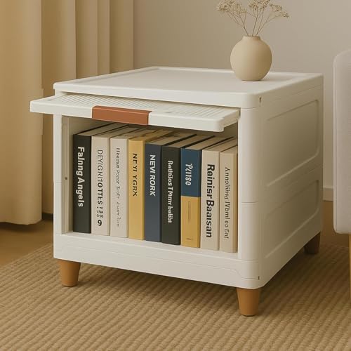 DecoLogy Bookshelf for Home |Engineered Books Organizer for Study Room | Multipurpose Book Shelf for Home, Office |Book Organizer for Library | Living Room Furniture (Cupboard Rack - White, 1PCS) - Image 1