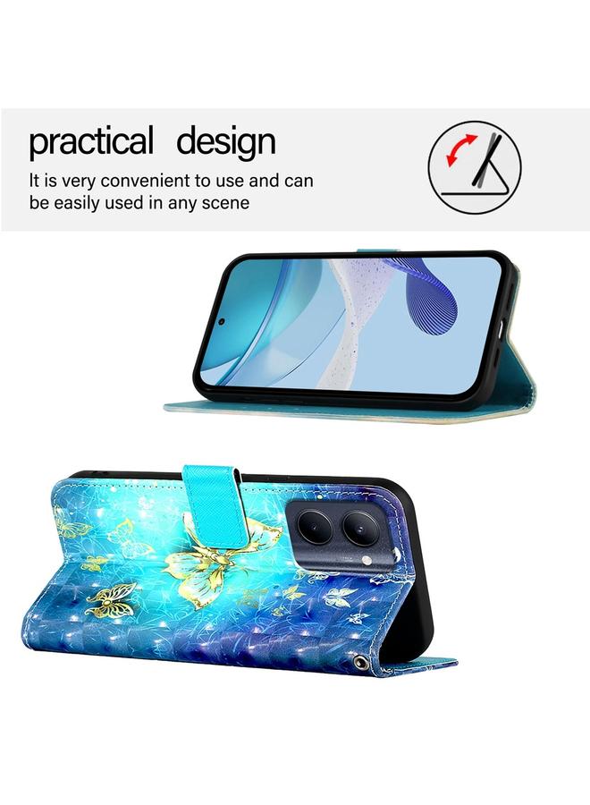 S-TOP Case For Realme C33 2022 / C33 2023 Global 3D Painting Horizontal Flip Leather Phone Case - Image 3