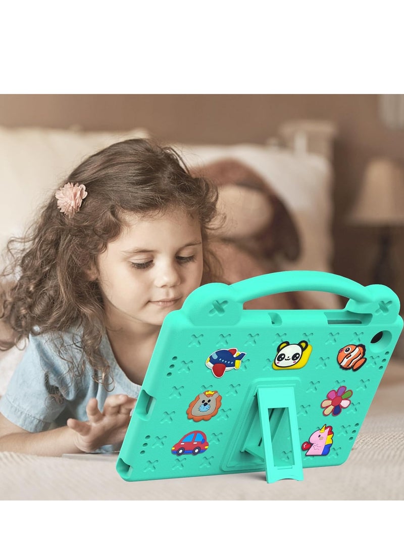 Samsung Galaxy Tab A9 Plus Case 11 inch 2023(SM-X216B), Kids Boy Girl EVA Shockproof Cover Case for Galaxy A9+ Plus Tablet, with Stand Handle (mint green)  - Image 2