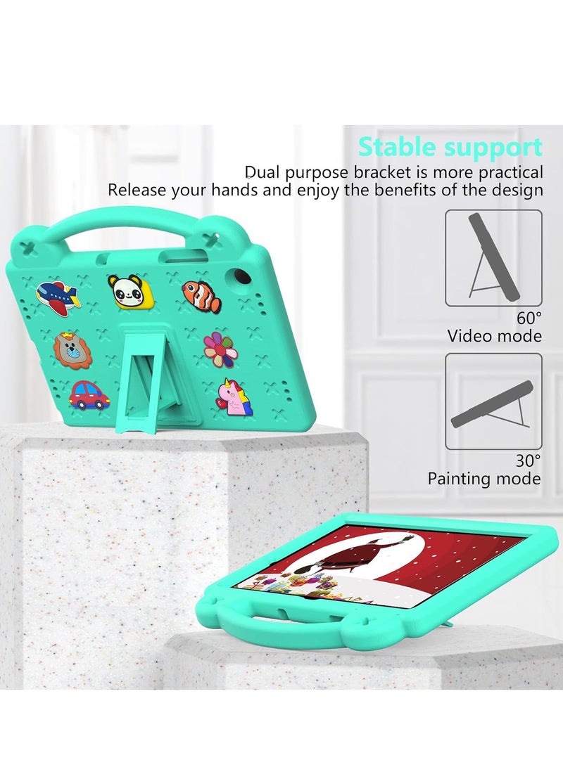 Samsung Galaxy Tab A9 Plus Case 11 inch 2023(SM-X216B), Kids Boy Girl EVA Shockproof Cover Case for Galaxy A9+ Plus Tablet, with Stand Handle (mint green)  - Image 4