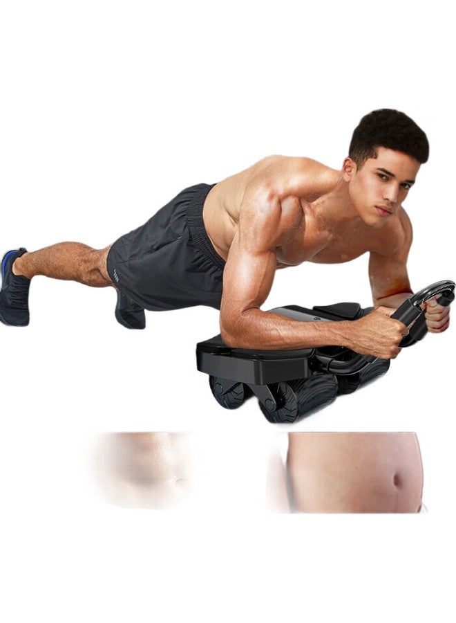 Bestray Four-Wheel Ab Wheel With Automatic Rebound Elbow Support New Model, Includes Mat, Fitness Training Wheel, Abdominal Trainer - Image 2