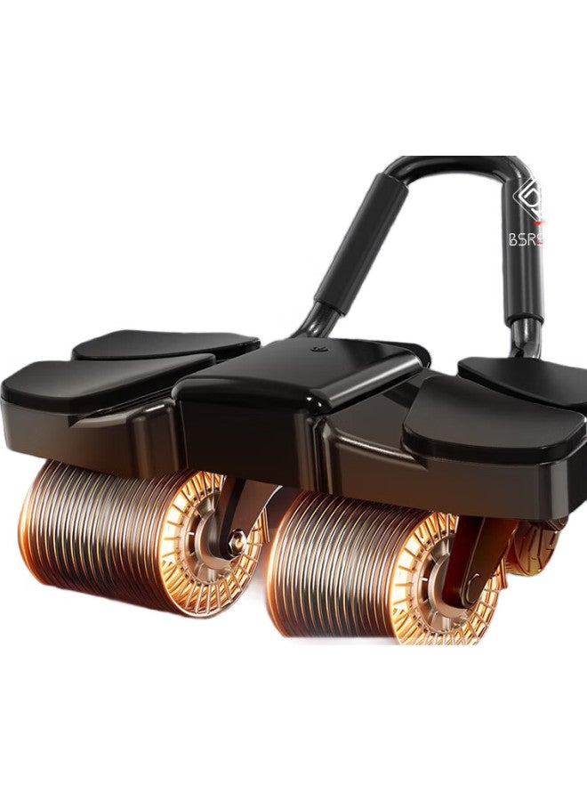 Bestray Four-Wheel Ab Wheel With Automatic Rebound Elbow Support New Model, Includes Mat, Fitness Training Wheel, Abdominal Trainer - Image 1