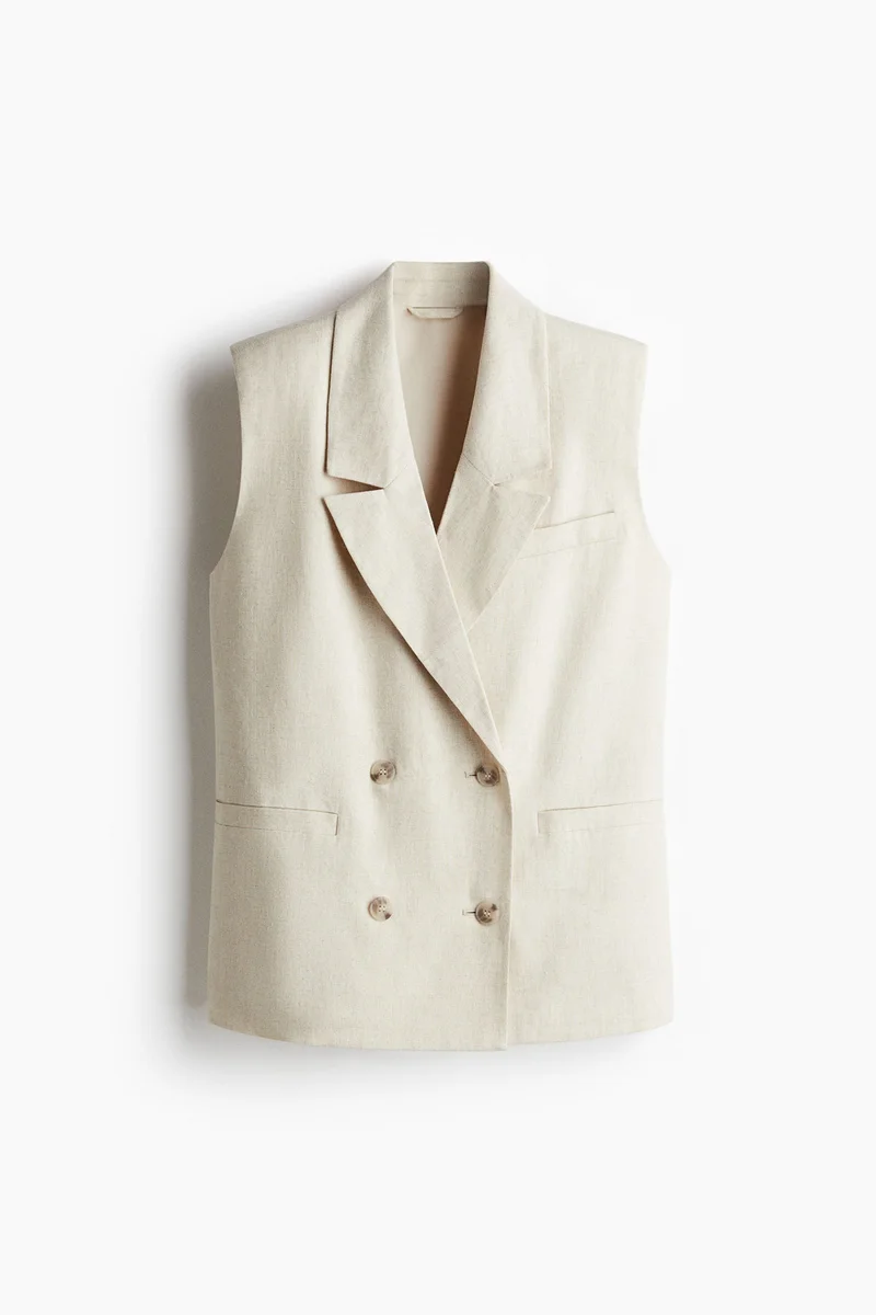 H&M Linen-blend waistcoat
