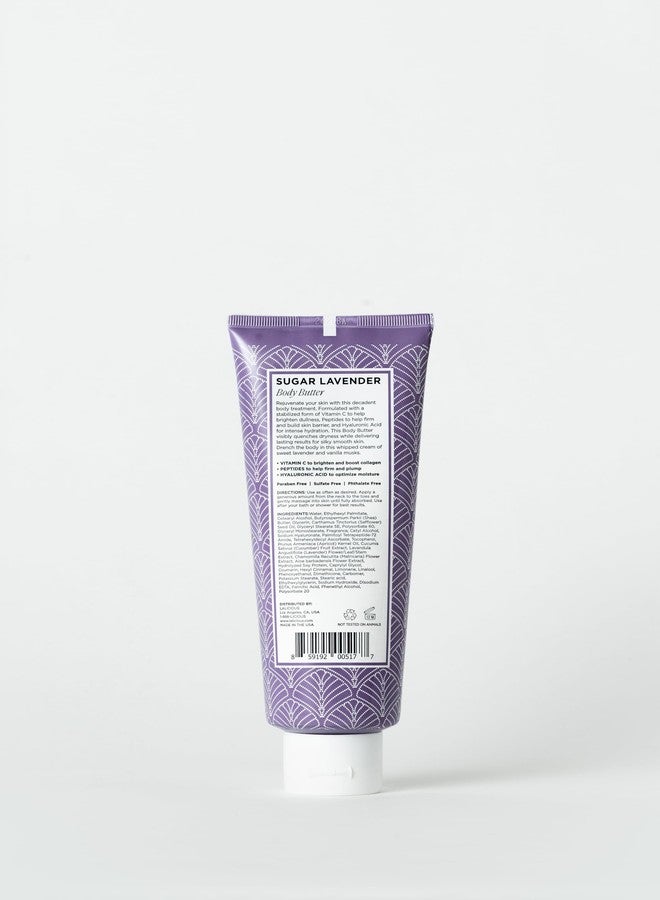 LaLicious Sugar Lavender Body Butter - Hydrating Body & Skin Moisturizing Cream with Whipped Shea Butter, Vitamin E, Cucumber Extract & Apricot Oil - No Parabens (8oz) - Image 5