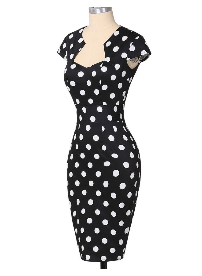 GRACE KARIN Women's Black White Polka Dots Pencil Dress Knee Length Wear to Work Dress - pzsku/Z9BE4AAE2783BDEECD88DZ/45/_/1740982539/d78e7c17-f810-46f2-9b4f-407c6dc3512d