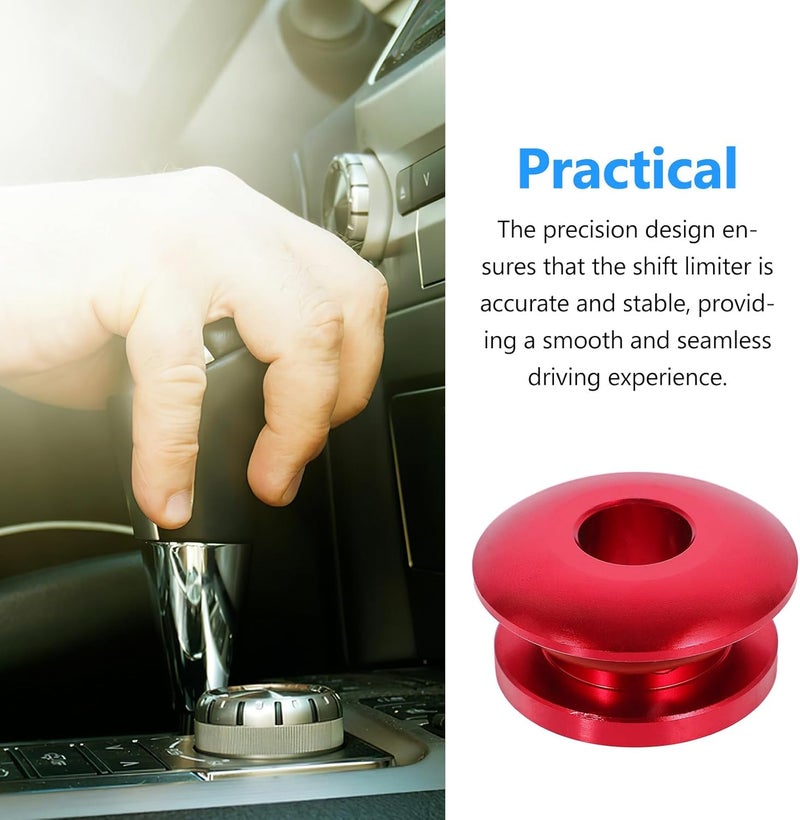 Ciieeo Universal Crimson Gear Knob Boot Retainer Shifter Stopper Gear Knob Accessory Car Shift Boot Collar Limiter for Manual Transmission Vehicles - Image 3