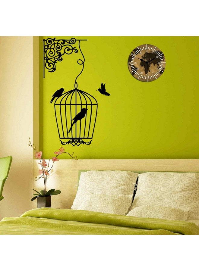 KARTIK™ Wooden Printed Wall Clock (Multicolour, 11 Inch X 11 Inch X 0.1 Inch) KAR 20229 - Image 2