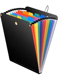 erorex Expanding File Folder 13 Pockets File Holder Organizer A4 Letter Size Paper Document Receipt Organizer Easy Backpack Access For Classroom Home Office And Travel  - Image 1