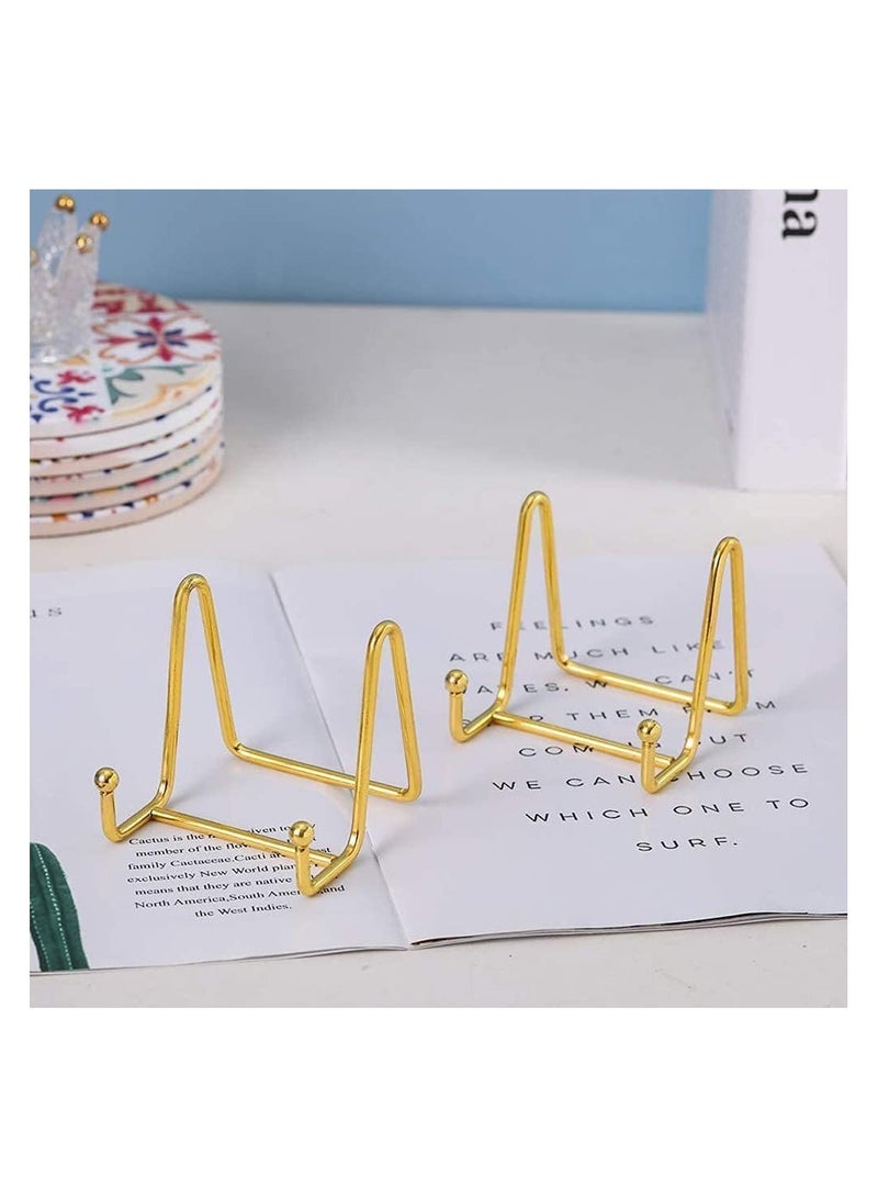 Raxoom 2 Pack 3 Inch Plate Stands for Display - Plate Holder Display Stand + Metal Frame Holder Stand for Picture, Decorative Plate, Photo Easel, Tabletop Ar - Image 5