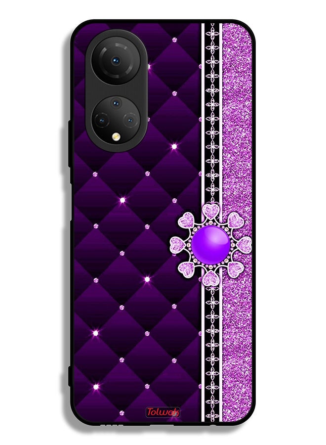 Tolwak Honor X7 Protective Case Cover Glitter Hearts - Image 2