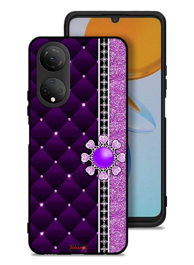 Tolwak Honor X7 Protective Case Cover Glitter Hearts - Image 1