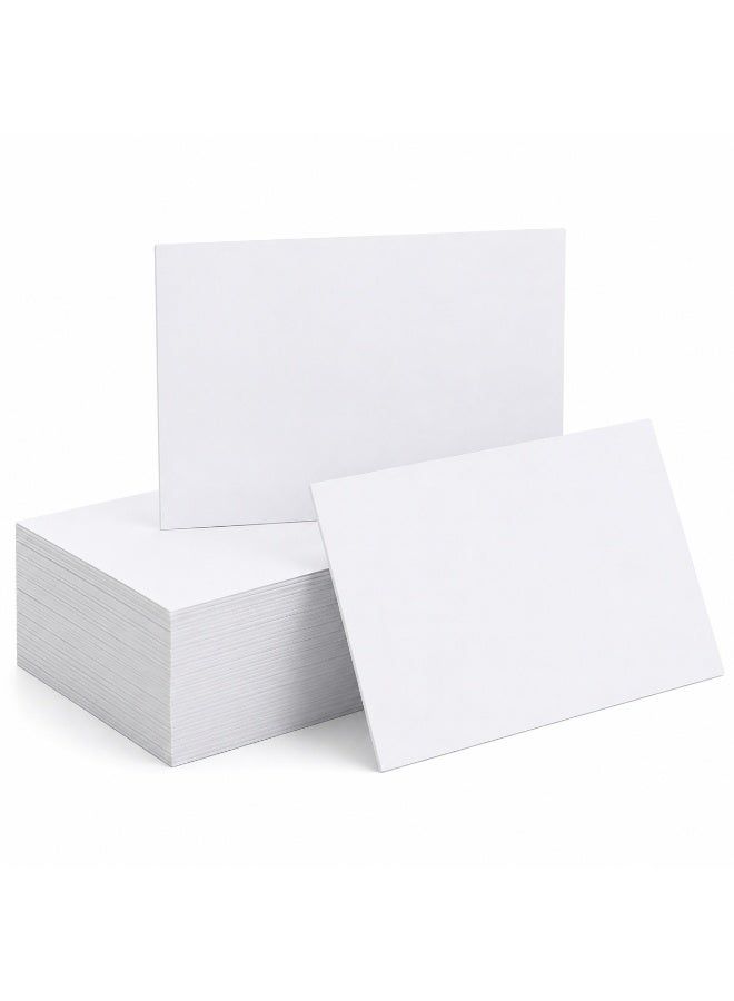 6”x4” Plain White Index Cards (100 Pack) Blank Flash Cards –  180 GSM (PACK OF 3) Thick Record Cards for Studying, Note Taking, Office, School & Business Use - Image 1