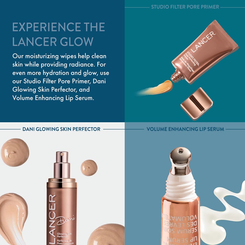 Lancer Skincare Makeup-Removing Wipes, Gentle Individually Wrapped Wipes for Eye and Face Makeup Removal, 30 Count - Image 3