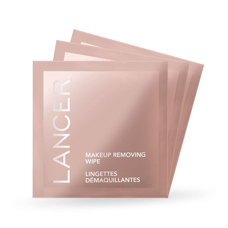 Lancer Skincare Makeup-Removing Wipes, Gentle Individually Wrapped Wipes for Eye and Face Makeup Removal, 30 Count - Image 1