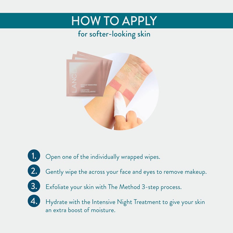 Lancer Skincare Makeup-Removing Wipes, Gentle Individually Wrapped Wipes for Eye and Face Makeup Removal, 30 Count - Image 5