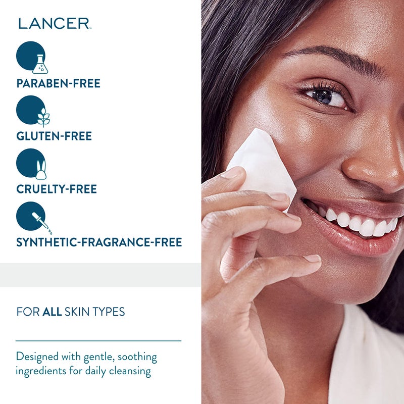 Lancer Skincare Makeup-Removing Wipes, Gentle Individually Wrapped Wipes for Eye and Face Makeup Removal, 30 Count - Image 2