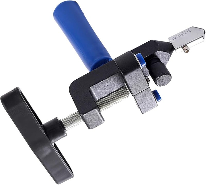 Professional Glass Cutter 2 in 1 Tool Kit for Ceramic Tiles and Mirror Tiles Black - Image 1