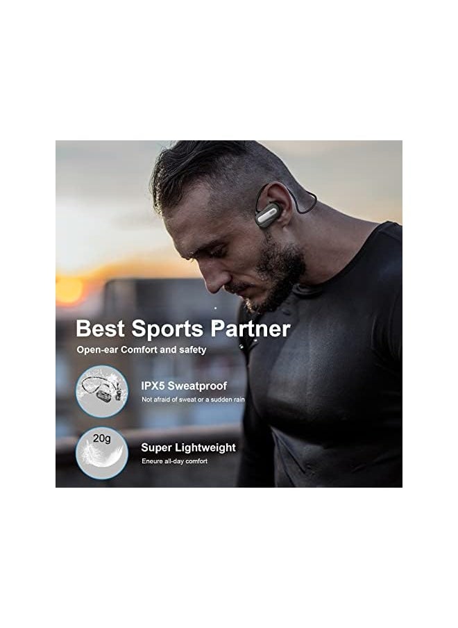 SZMDLX Air Conduction Headphones Open Ear Wireless Bluetooth 5.3 Sports Headphones Sweat Proof Lightweight With Microphone Suitable For Running Cycling Hiking Fitness Driving  - Image 3