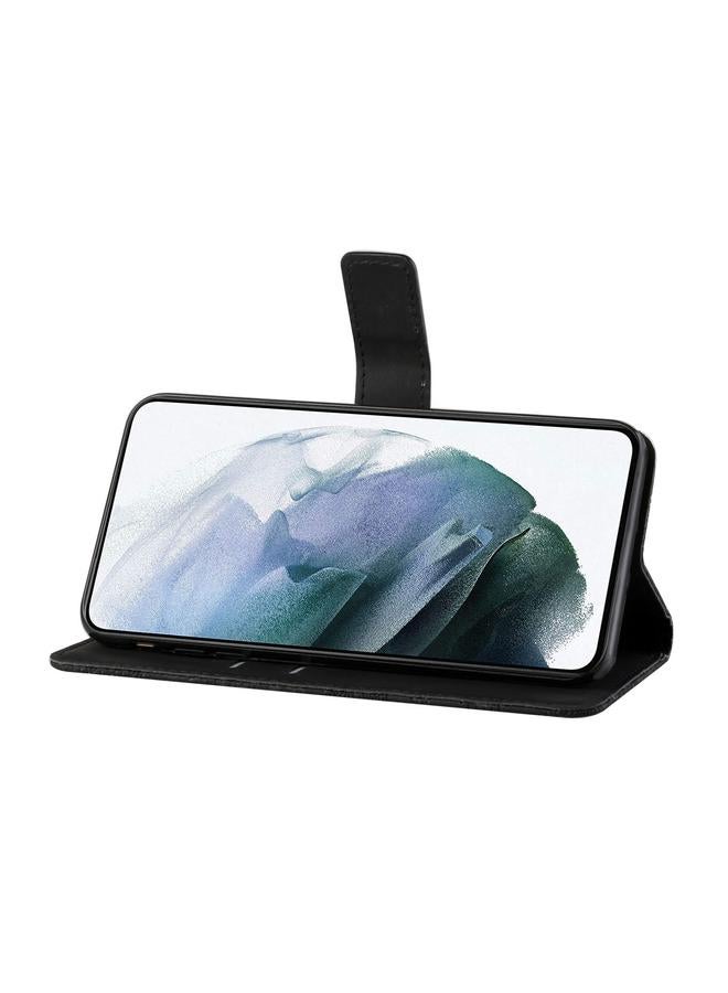 S-TOP Case For Samsung Galaxy A34 Ethnic Style Embossed Pattern Leather Phone Case - Image 4