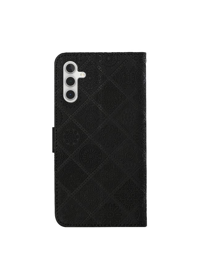 S-TOP Case For Samsung Galaxy A34 Ethnic Style Embossed Pattern Leather Phone Case - Image 3