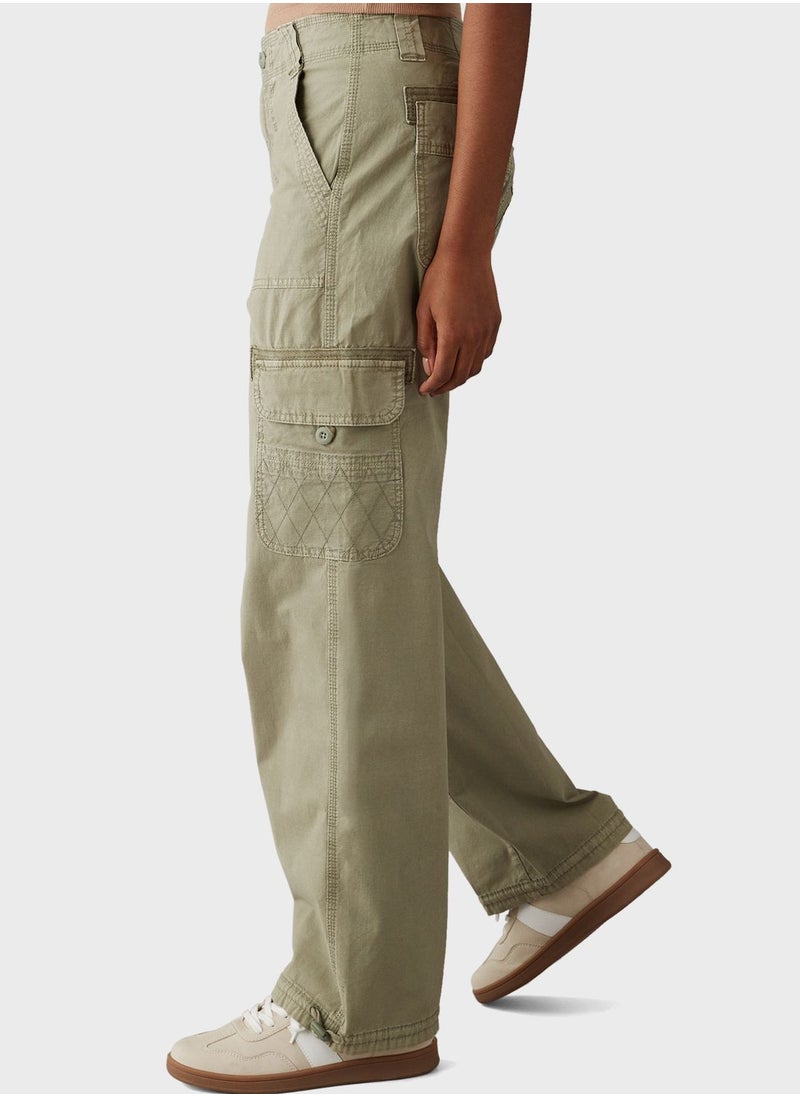 American Eagle - High Waist Baggy Cargo Joggers - Image 1