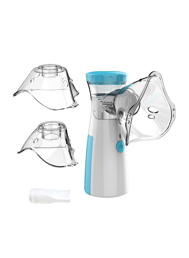 Portable Nebulizer Machine,USB Rechargeable Handheld Mesh Inhaler,Two Ways To Use For Adults And Children With Breathing Problems, For Home Office Outdoor