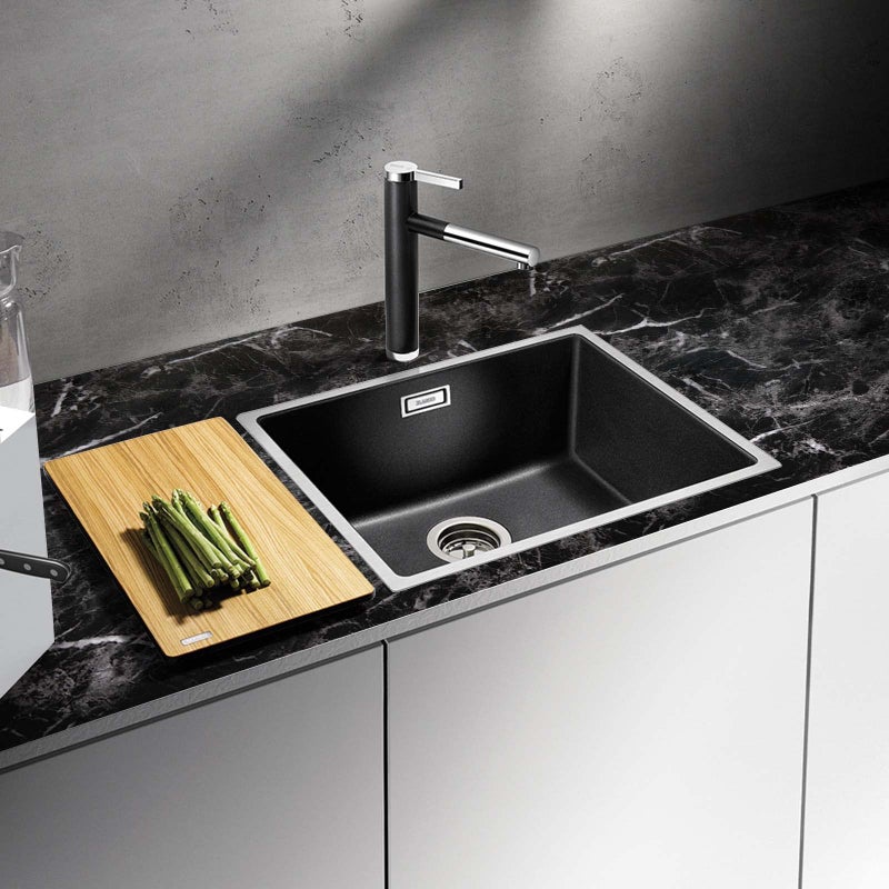 Abyssaly Black Marble Paper Granite Wallpaper 17.7" X 196" Peel and Stick Countertop Paper Self Adhesive Thickening for Kitchen Bathroom and Furniture - Image 4