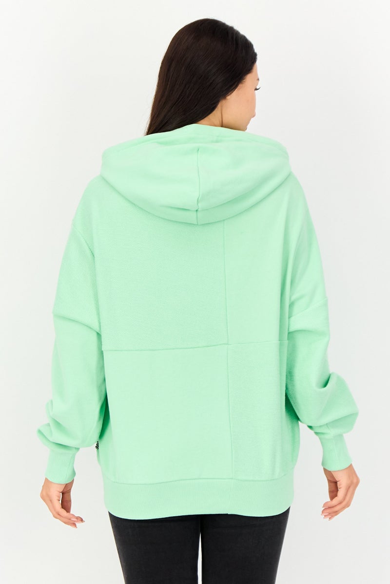 VANS Women Sportswear Fit Long Sleeve Outdoor Hoodie, Mint Green - Image 3