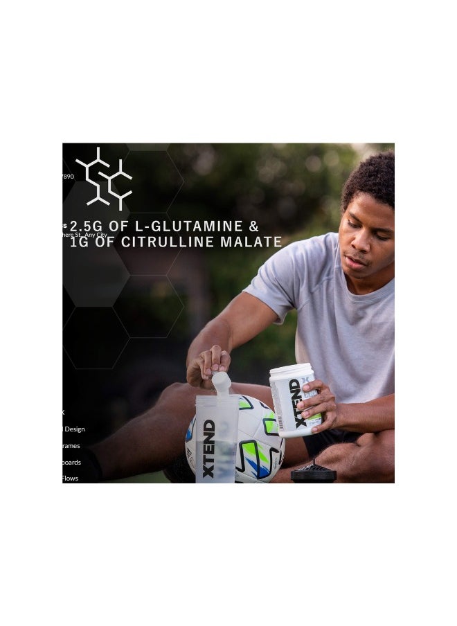 XTEND Xtend The Original 7G BCAA لاستعادة العضلات + إلكتروليتات، نكهة ثلج التوت الأزرق - 30 وجبة  - Image 4