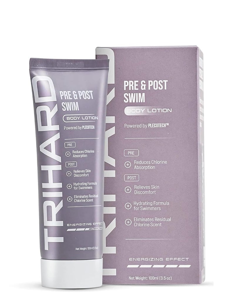 TRIHARD TRIHARD Advanced Swimmer's Lotion | Pre-Swim Skin Shield | Post-Swim Chlorine Moisturizing & Chlorine Removal | Olympian's Choice