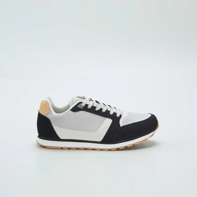 Kiabi Retro Three-Tone Running Trainers Black