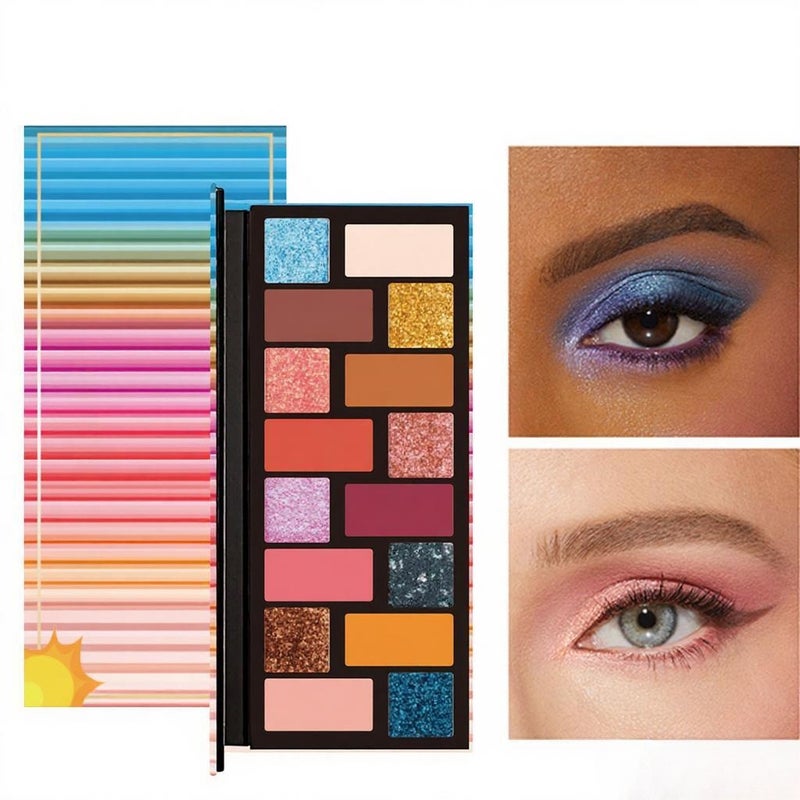 Eyeshadow Palette Mascara Eyeshadow Brush Eyeliner Eyebrow Pencil Combo Set for Beginners  10PC - Image 5
