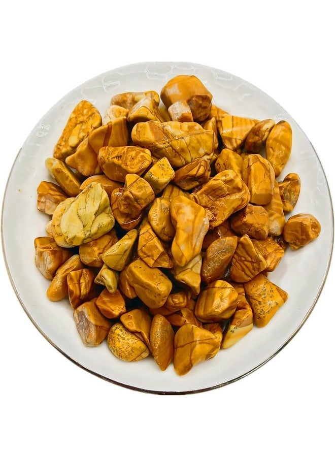 إيميلي بيتس حصى البازلاء، أحجار طبيعية مصقولة صغيرة احترافية لأصيص نباتات البونساي، الخيزران المحظوظ، النباتات العصارية، أحواض السمك، تيراريوم، الحرف اليدوية للأطفال. (أصفر) - Image 3