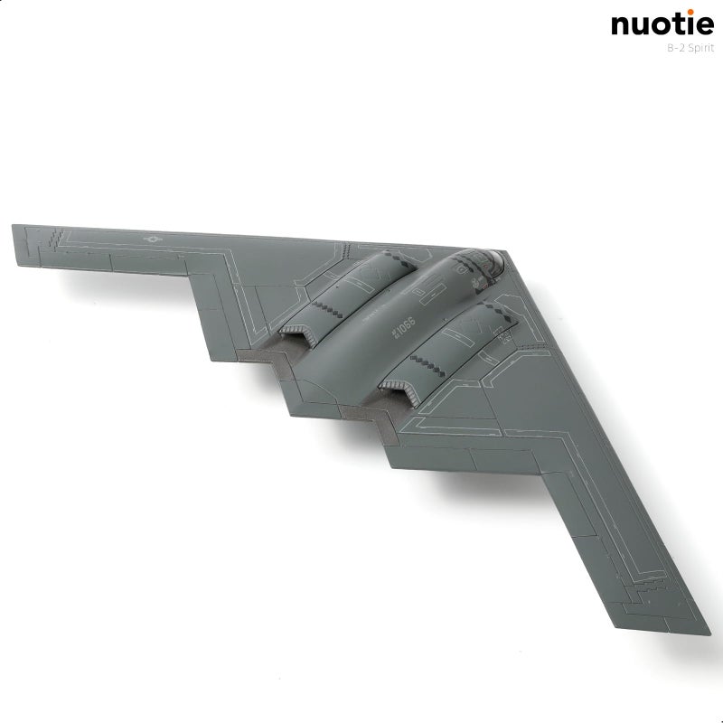 NUOTIE 1/200 B-2A Spirit Stealth Stragetic Heavy Bomber Aircraft Model AF 82-1066 Spirit of America Bomber Model Metal Diecast Plane Model with Display Stand Collection Gift for Adult - Image 4