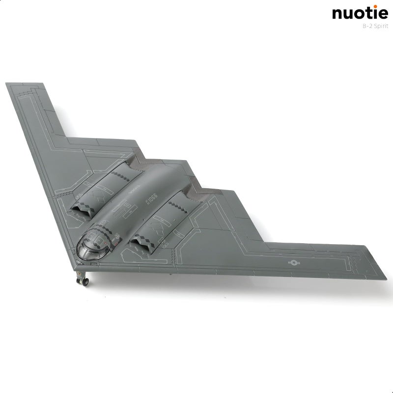NUOTIE 1/200 B-2A Spirit Stealth Stragetic Heavy Bomber Aircraft Model AF 82-1066 Spirit of America Bomber Model Metal Diecast Plane Model with Display Stand Collection Gift for Adult - Image 3