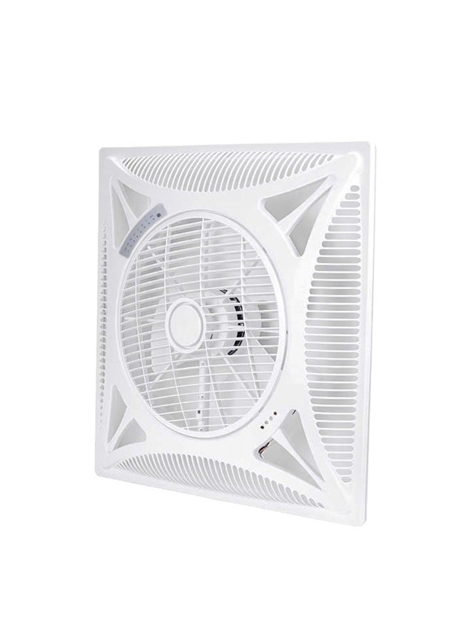 مروحة سقف مع جهاز تحكم عن بعد بتصميم ثلاثي الشفرات وتدفق هواء قوي وصامت وموفر للطاقة وجسم مقاوم للصدأ مثالي للمنزل والمطبخ والمكتب ومساحات المعيشة