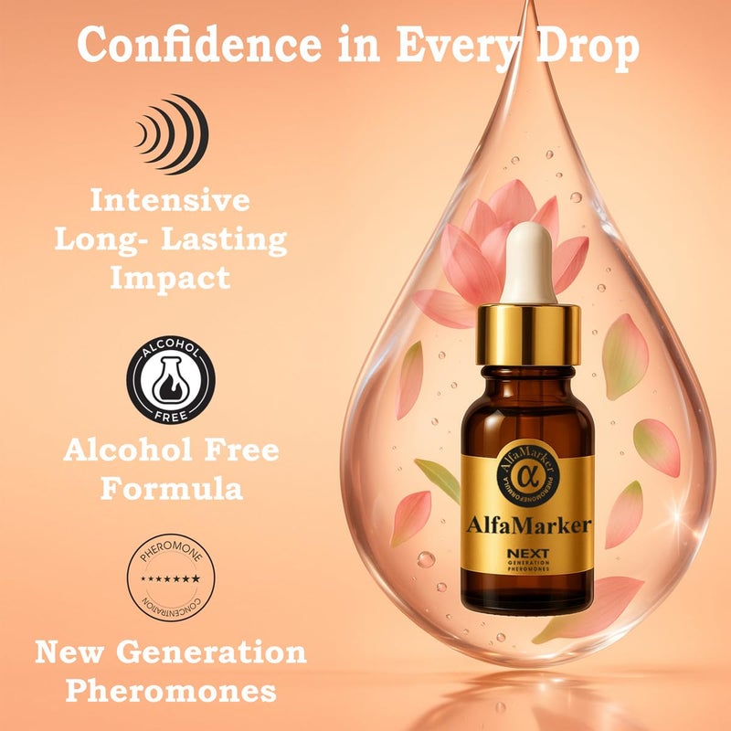 ALFAMARKER Perfumes for Women with Pheromones. Perfume Oil for Woman. Travel Perfume for Her Pheromones Infused. Long Lasting Infused Fragrance. Floral Fruity Enhanced Scent. Dropper Bottle 5ml - Image 3