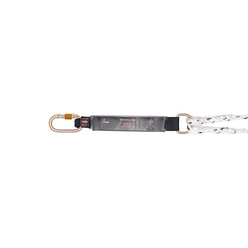 KARAM Forked Energy Absorbing Double Braided Rope Lanyard with 2 Hook| Fall Protection Safety Gear for High-Risk Work | PN351(1.8M) - Image 3