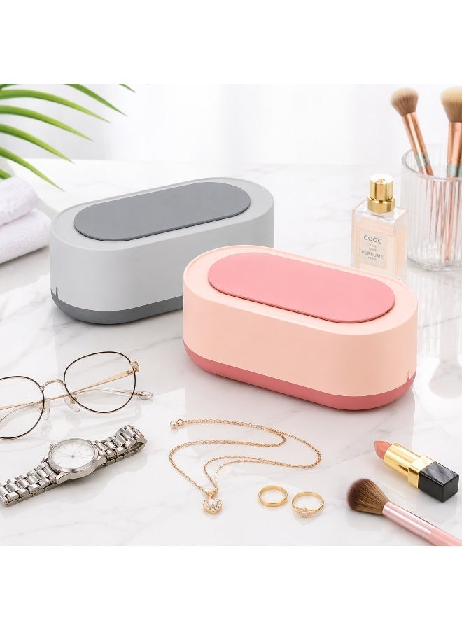 Premium Portable Ultrasonic Jewelry Cleaner for Glasses, Watches & Accessories, Compact Cleaning Machine, Assorted Colors - Image 1