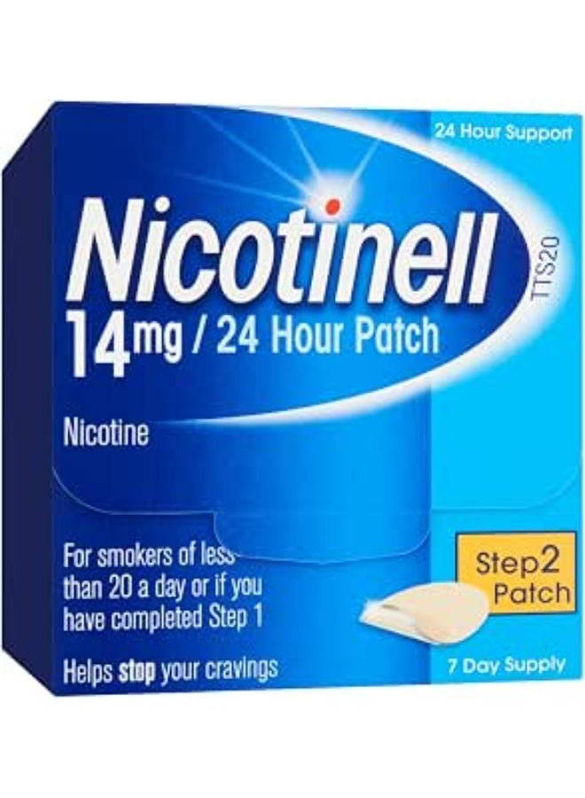 Nicotinell Nicotine Patch, Step 2, 14 mg, Pack of 7 - Image 1