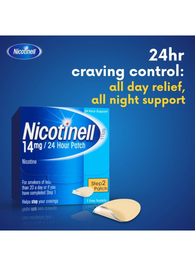 Nicotinell Nicotine Patch, Step 2, 14 mg, Pack of 7 - Image 2