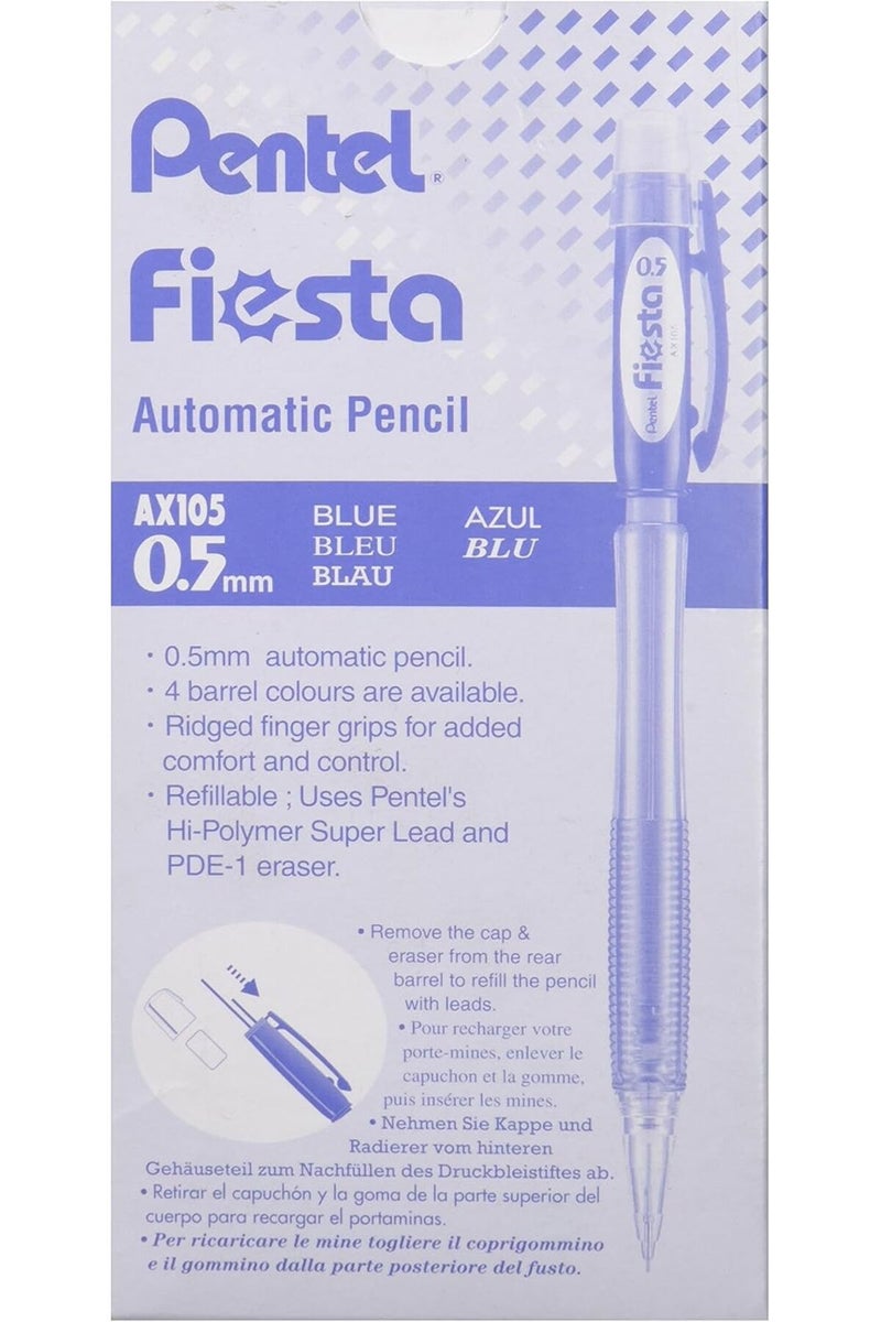Pentel 0.5 mm Fiesta Mechanical Pencil - Blue - Image 2
