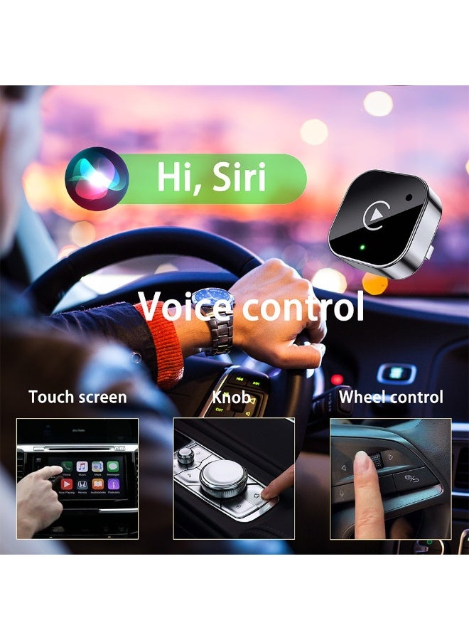 محول لاسلكي 2 في 1 للسيارة يدعم CarPlay وAndroid، جهاز CarPlay صغير الحجم يعمل بمجرد التوصيل ويحول الاتصال السلكي إلى لاسلكي، وسريع - Image 4