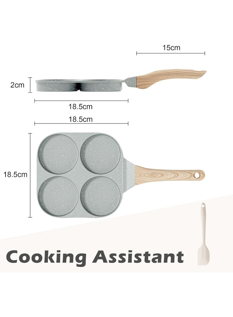 عجة البيض، طاسة عجة الجرانيت غير اللاصقة، طاسة الفطار، طاسة لعمل البيض مناسبة لفرن الغاز وتجهيزات المطبخ التعريفي. - Image 2