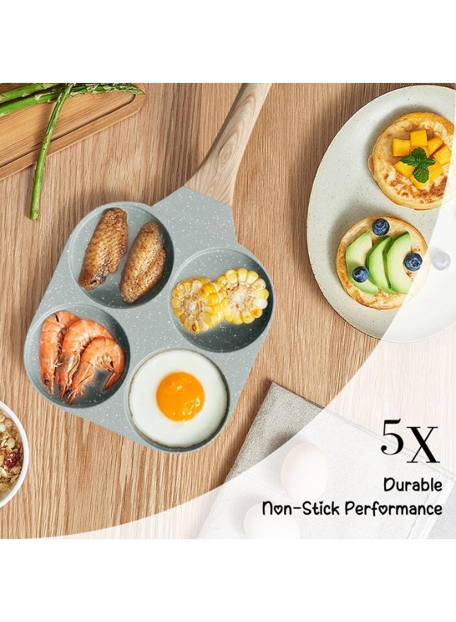 عجة البيض، طاسة عجة الجرانيت غير اللاصقة، طاسة الفطار، طاسة لعمل البيض مناسبة لفرن الغاز وتجهيزات المطبخ التعريفي. - Image 4