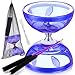 Simgoing Chinese Yoyo Diabolo Set Includes Colorful Chinese Yoyo with 2 Pieces Diabolo Sticks 1 Piece String 1 Net Bag for FunPurplePopular Style - Image 2