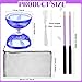 Simgoing Chinese Yoyo Diabolo Set Includes Colorful Chinese Yoyo with 2 Pieces Diabolo Sticks 1 Piece String 1 Net Bag for FunPurplePopular Style - Image 4