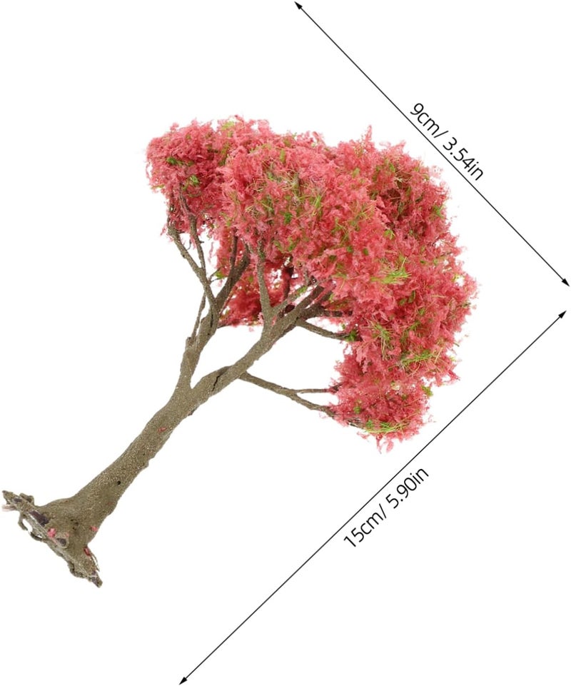 POPETPOP Highly Detailed Micro Landscape Ornaments Miniature Trees for Model Railway DIY Scenery Plastic Landscape Decor - Image 2