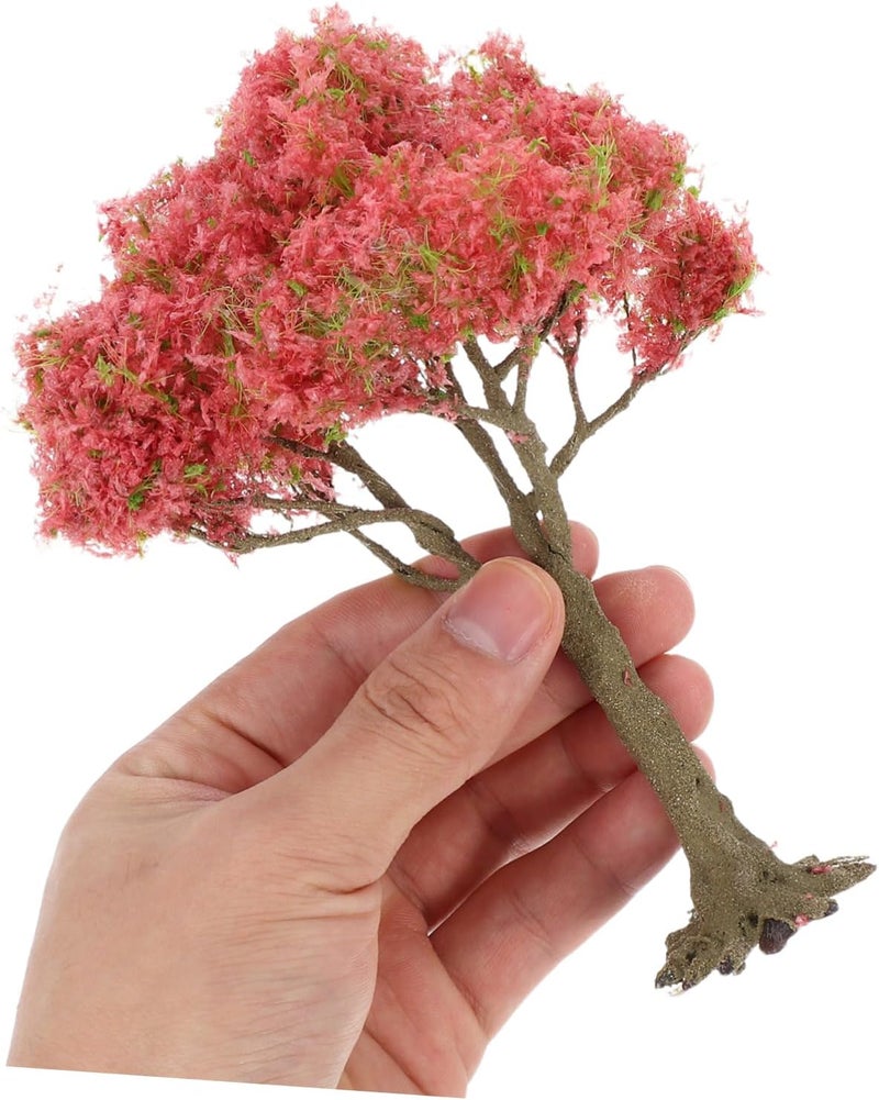 POPETPOP Highly Detailed Micro Landscape Ornaments Miniature Trees for Model Railway DIY Scenery Plastic Landscape Decor - Image 4